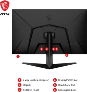 מסך מחשב גיימינג MON G2412 FLAT IPS FHD msi 6