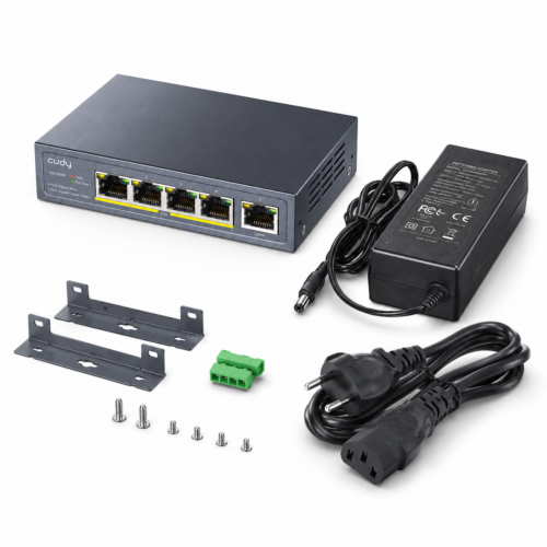 CUDY GS1005P IL 5 Port Gigabit PoE+ Switch 60W 1
