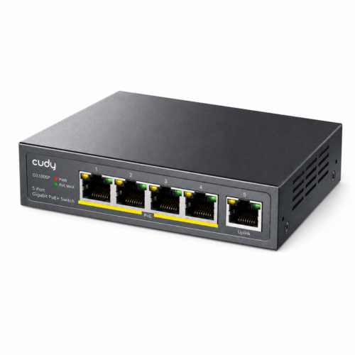 CUDY GS1005P IL 5 Port Gigabit PoE+ Switch 60W 2