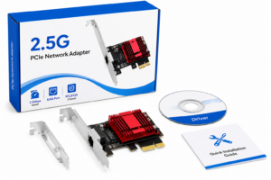 CUDY PE25 כרטיס רשת PCI Express 2.5GbE במהירות עד 2.5Gbps