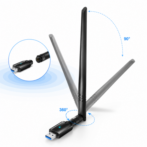 CUDY WU1400 IL AC1300 High Gain USB Wi Fi Adapter 2