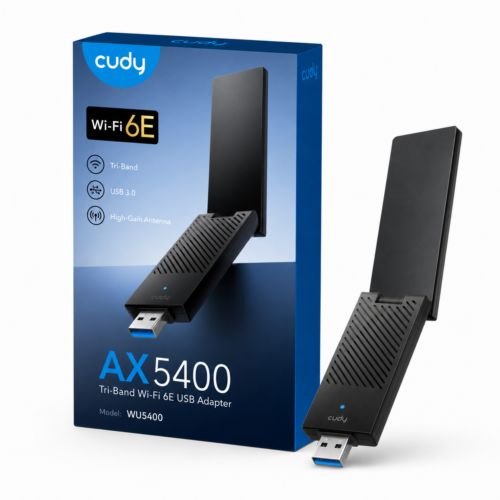 CUDY WU5400 AX5400 Tri Band Wi‑Fi 6E USB 3.0 Adapter