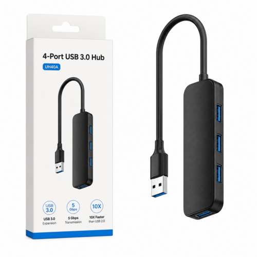 UH40A 4 Port USB 3.0 Hub CUDY