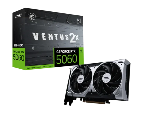 כרטיס מסך MSI GeForce RTX 5060 8G VENTUS 2X OC!