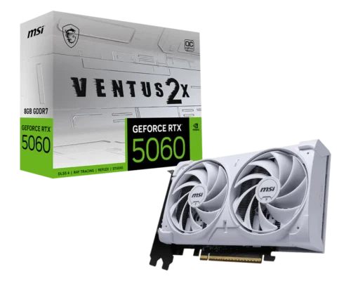 כרטיס מסך MSI GeForce RTX 5060 8G VENTUS 2X OC WHITE 1