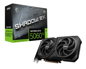 כרטיס מסך MSI GeForce RTX 5060 Ti 16G SHADOW 2X OC PLUS 1