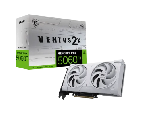 כרטיס מסך MSI GeForce RTX 5060 Ti 8G VENTUS 2X OC WHITE PLUS לבן 1