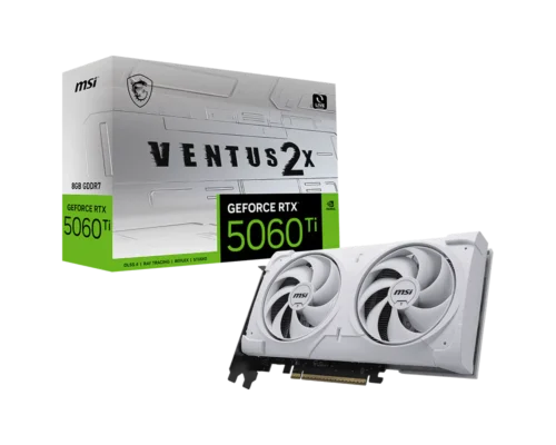 כרטיס מסך MSI GeForce RTX 5060 Ti 8G VENTUS 2X WHITE PLUS לבן 1