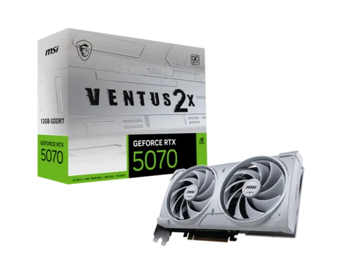 כרטיס מסך MSI GeForce RTX 5070 12G VENTUS 2X OC WHITE 1