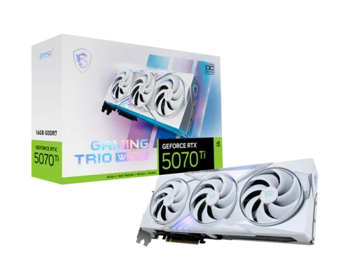 כרטיס מסך MSI GeForce RTX 5070 Ti 16G GAMING TRIO OC WHITE 1