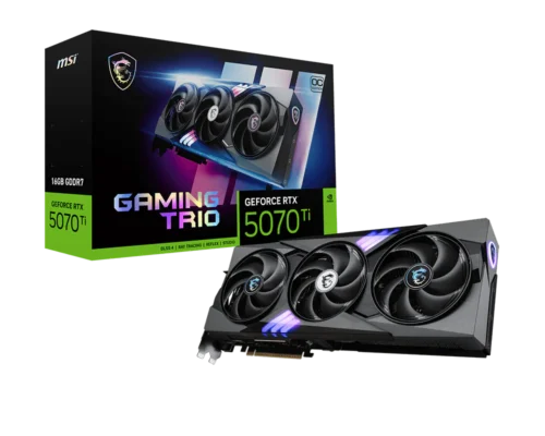 כרטיס מסך MSI GeForce RTX 5070 Ti 16G GAMING TRIO OC 1