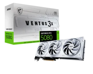 כרטיס מסך MSI GeForce RTX 5080 16G VENTUS 3X OC WHITE 1