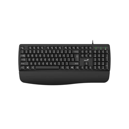 מקלדת חוטית פרופיל גבוה Genius KB 123 עם משענת כף יד 1
