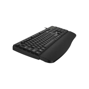 מקלדת חוטית פרופיל גבוה Genius KB 123 עם משענת כף יד 4