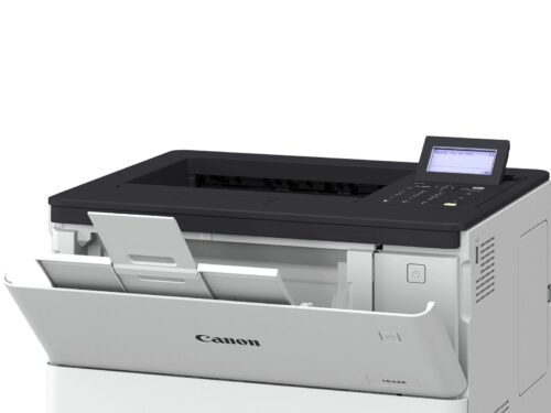 מדפסת לייזר Canon i-SENSYS X 1643P - מבט מזווית עם מגש פלט פתוח