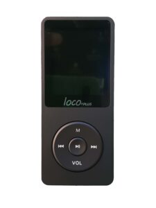 נגן MP3 לוקו פלוס שחור ללא רדיו - מבט קדמי