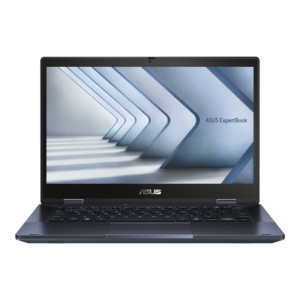 ASUS ExpertBook B3 Flip - מבט מלפנים עם מסך פתוח ישר