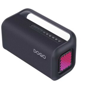 רמקול בלוטות DOQO Q60 - מבט מזווית עם תאורת LED