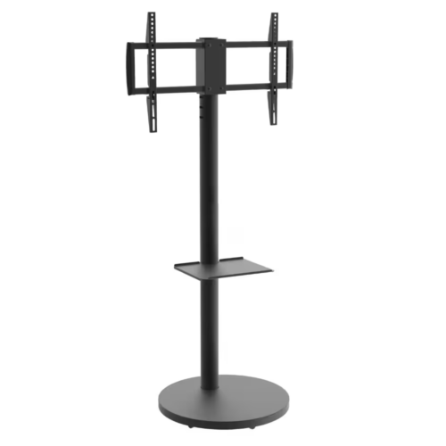 מעמד נייד מעוצב עם גלגלים למסכים עד 75" - דגם מוגבה