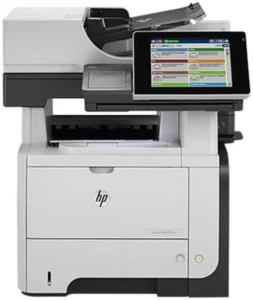 HP LaserJet Enterprise flow M525c - מבט אלכסוני 2 (מקור: Newegg, רשומת המוצר המדויקת CF118A)