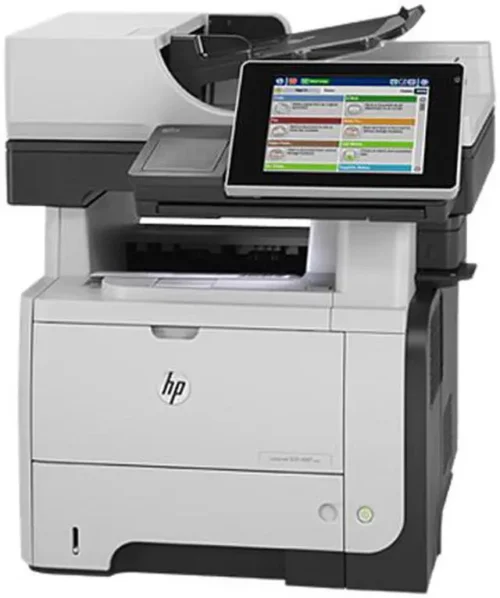 HP LaserJet Enterprise flow M525c - מבט אלכסוני 1 (מקור: Newegg, רשומת המוצר המדויקת CF118A)