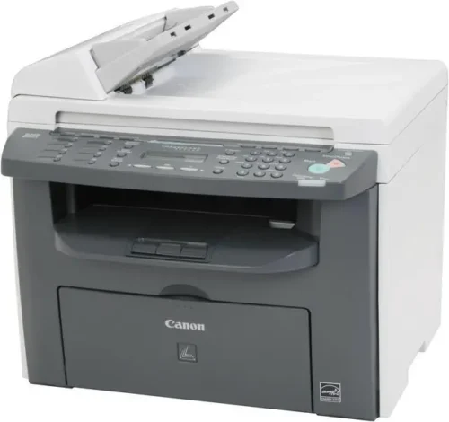Canon imageCLASS MF4150 - מבט קדמי-אלכסוני (מקור: Newegg, רשומת המוצר המדויקת)