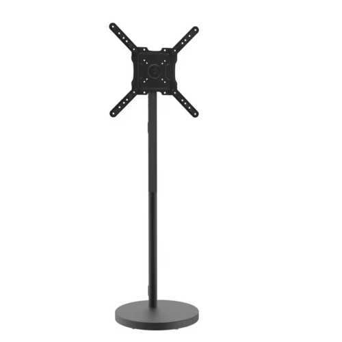 מעמד נייד עם גלגלים נסתרים למסך עד 55" בצבע שחור