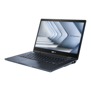 ASUS ExpertBook B3 Flip - מבט בזווית עם יציאות USB