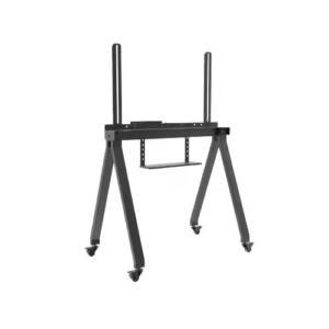 עגלה ניידת עם גלגלים ננעלים למסכים עד 75"