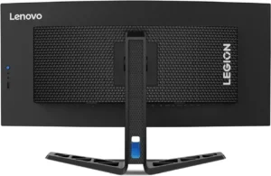Lenovo Legion Y34wz-30 - מבט אחורי עם לוגו Legion ותאורת רקע Mini-LED