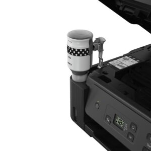תהליך מילוי דיו שחור במיכל MegaTank של Canon PIXMA G2470