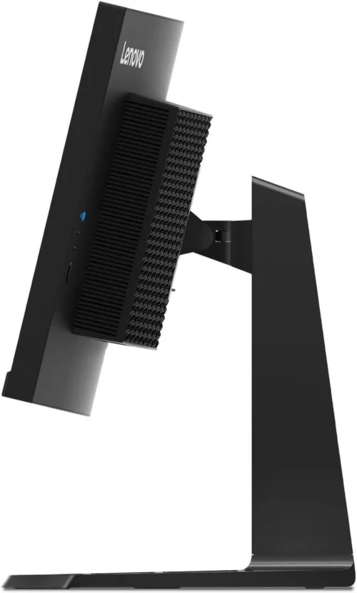 Lenovo Legion Y34wz-30 - מבט צדדי עם מעמד מתכוונן ולוגו Lenovo