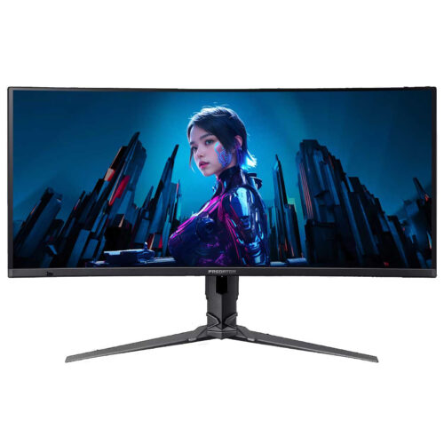 מסך מחשב גיימינג Acer Predator X34 X5 34 אינץ' QD-OLED מעוקל 240Hz - מבט קדמי