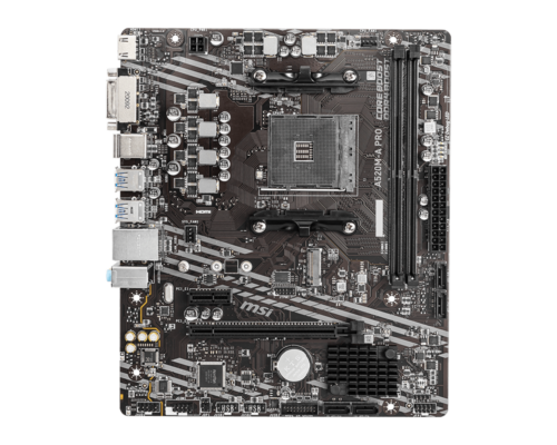 לוח אם MSI A520M-A PRO - תצוגה עליונה