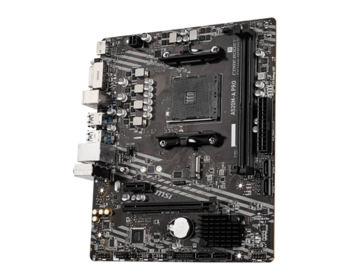 לוח אם MSI A520M-A PRO - זווית צד