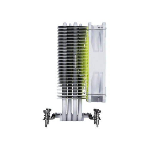 קירור אוויר למעבד MSI MAG COREFROZR AA13 לבן - צד, heatpipes וכנפי רדיאטור