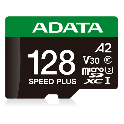 כרטיס זיכרון ADATA Premier SPEED PLUS microSDXC 128GB UHS-I U3