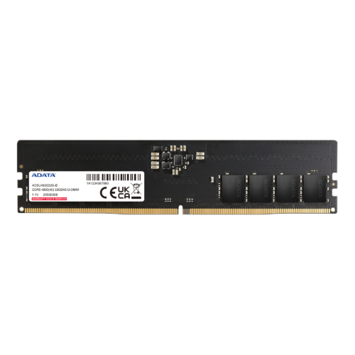 זיכרון ADATA DDR5 U-DIMM 32GB 4800MHz - תצוגה קדמית