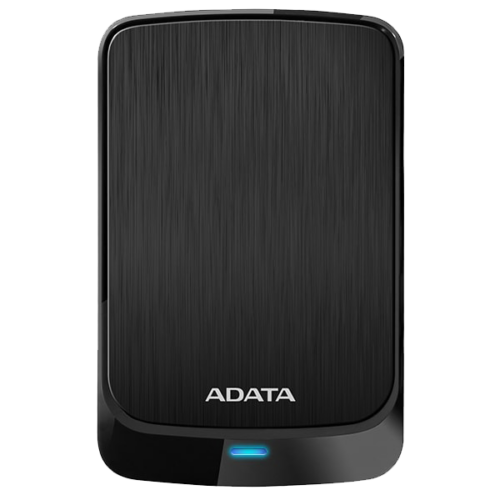 כונן קשיח חיצוני נייד ADATA HV320 1TB שחור - מבט קדמי