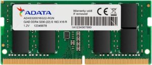 מודול זיכרון ADATA DDR4 SO-DIMM 16GB 3200MHz - תצוגה נוספת
