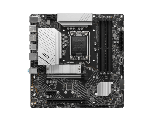 לוח אם MSI PRO B760M-A DDR4 II - מבט מלמעלה
