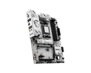 MSI B850 GAMING PLUS WIFI6E - זווית עם מגן IO