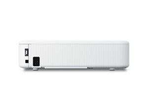 מקרן Epson CO-FH02 מבט אחורי עם רמקול מובנה ועדשה