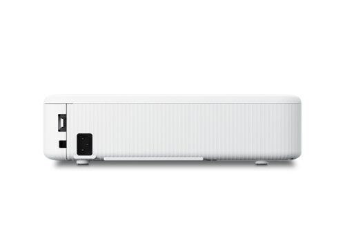 מקרן Epson CO-FH02 מבט אחורי עם רמקול מובנה ועדשה