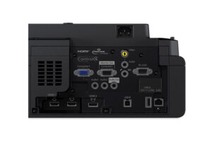 מקרן Epson EB-775F יציאות וחיבורים - HDMI, USB, LAN, VGA