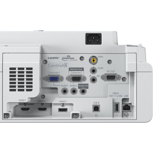 מקרן Epson EB-760W פאנל חיבורים אחורי