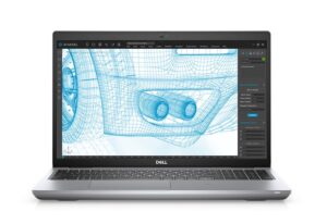Dell Precision 3561 - מבט קדמי עם תוכנת CAD