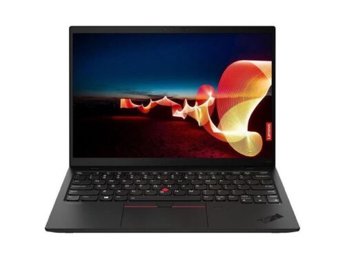 Lenovo ThinkPad X1 Carbon Gen 9 - מבט קדמי עם מסך פתוח