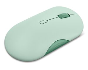 Lenovo 350 Bluetooth Silent Mouse Breeze Moss - תקריב על גלגלת הגלילה וכפתור ה-DPI