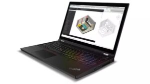 Lenovo ThinkPad P15 - זווית עם תוכנת CAD